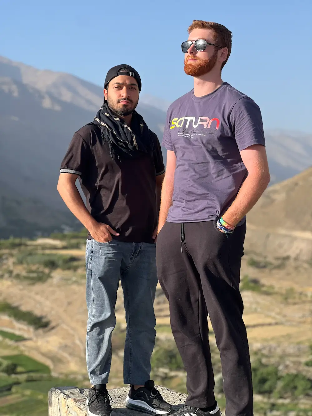 Tourist with our local guide